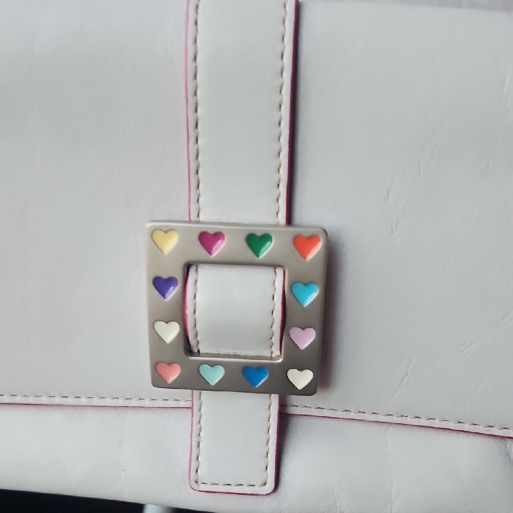 Dooney & Bourke White and Pink Crossbody Bag - Picture 4 of 13